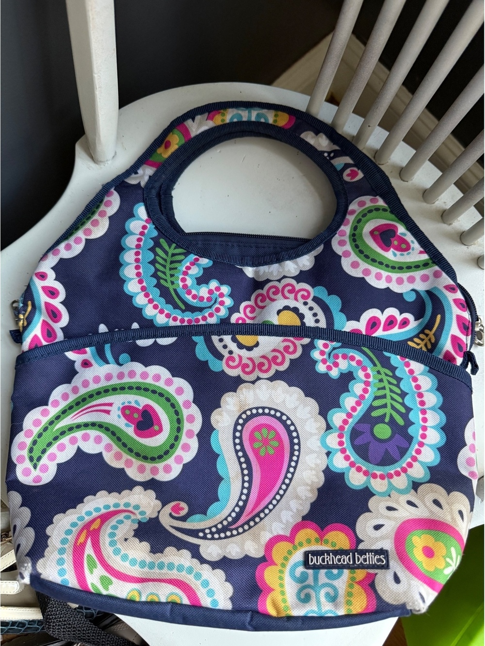 Buckhead Betties Paisley Patterned Insulated Lunch Tote